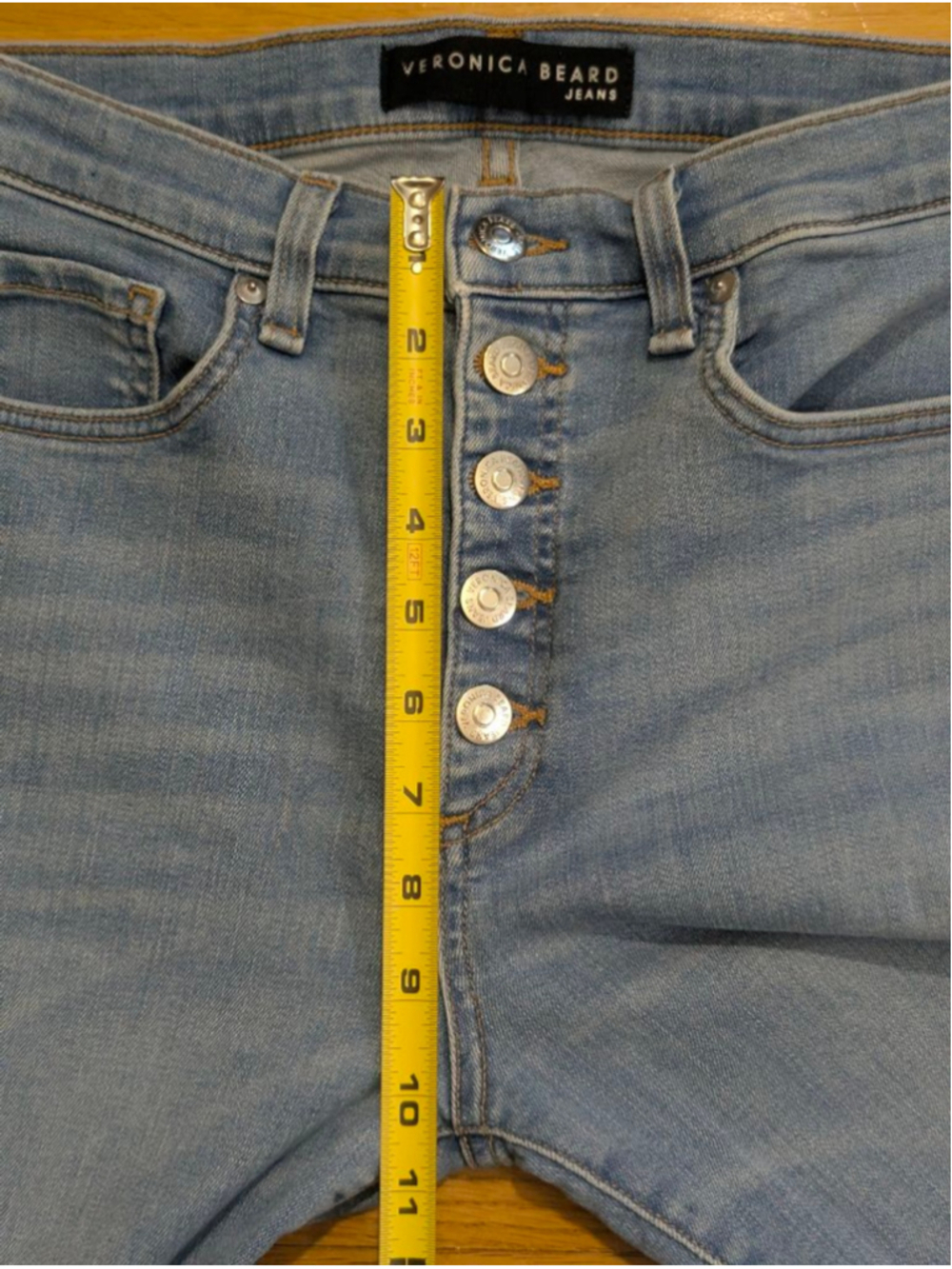 Veronica Beard Debbie Skinny Jeans Size 28 Ocean Blue - Picture 8 of 11